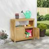 vidaXL Table console de jardin 80x35x75 cm bois massif d'acacia
