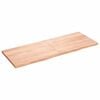 vidaXL Dessus de table marron clair bois ch&ecirc;ne massif trait&eacute;