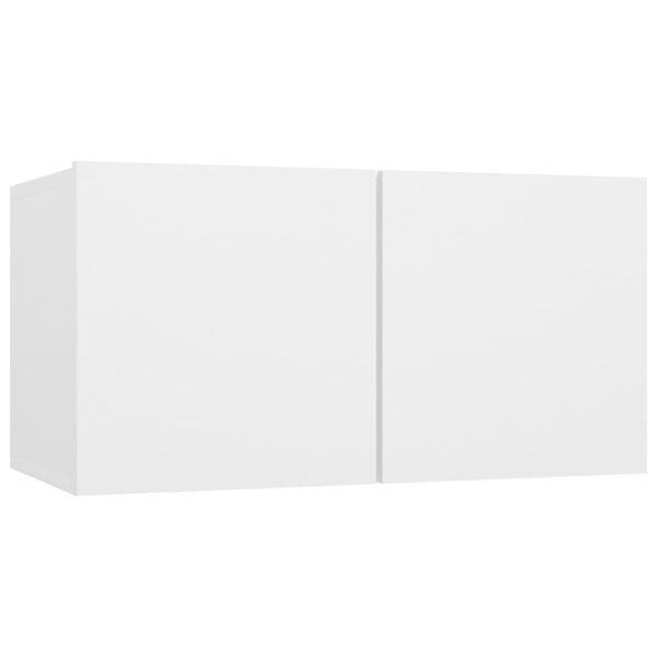 vidaXL Meuble TV suspendu Blanc 60x30x30 cm