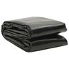 vidaXL Couverture de piscine Noir 450 x 220 cm PE