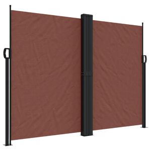 vidaXL Auvent lat&eacute;ral r&eacute;tractable marron 180x1000 cm