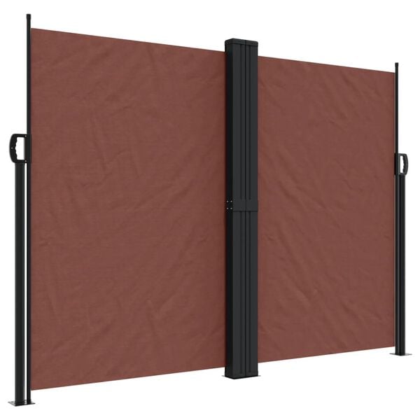 vidaXL Auvent lat&eacute;ral r&eacute;tractable marron 180x1000 cm