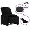 vidaXL Fauteuil inclinable de massage électrique noir tissu