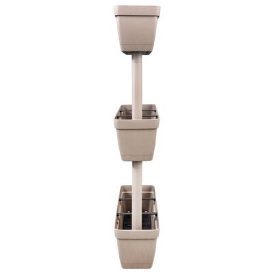 vidaXL Jardinières 3 pcs 100 cm Taupe