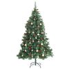 vidaXL Sapin de No&euml;l artificiel articul&eacute; 300 LED et boules 180 cm