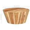 vidaXL Table basse &Oslash;65x31 cm Bois d'acacia solide