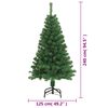 vidaXL Arbre de Noël artificiel avec branches épaisses vert 240 cm PVC