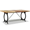 vidaXL Table &agrave; manger Bois de r&eacute;cup&eacute;ration massif 180 cm
