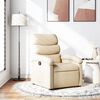 vidaXL Fauteuil inclinable cr&egrave;me tissu