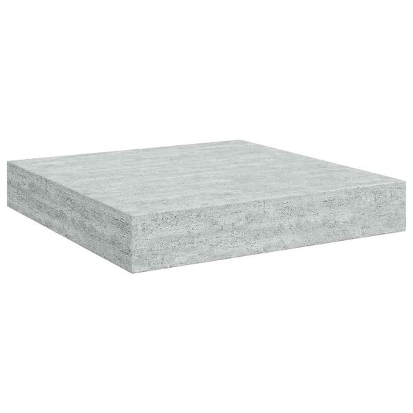 vidaXL &Eacute;tag&egrave;re murale flottante gris b&eacute;ton 23x23,5x3,8 cm MDF