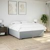 vidaXL Cadre de lit sans matelas gris clair tissu