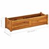 vidaXL Lit surélevé de jardin Bois d'acacia 100x30x25 cm