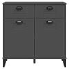 vidaXL Buffet VIKEN gris anthracite 80x40x80 cm bois d'ingénierie