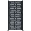 vidaXL Portail de jardin Anthracite 100x200 cm Acier Design carr&eacute;