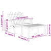 vidaXL Ensemble de salon de jardin Adirondack 5 pcs bois acacia solide