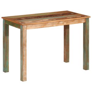 vidaXL Table de salle &agrave; manger 110x55x76cm Bois massif de r&eacute;cup&eacute;ration