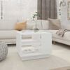 vidaXL Table basse blanc 55x55x43 cm bois d'ing&eacute;nierie