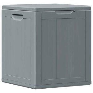 vidaXL Boîte de rangement de jardin 90 L Gris PP aspect bois