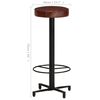 vidaXL Tabourets de bar lot de 2 76 cm cuir v&eacute;ritable