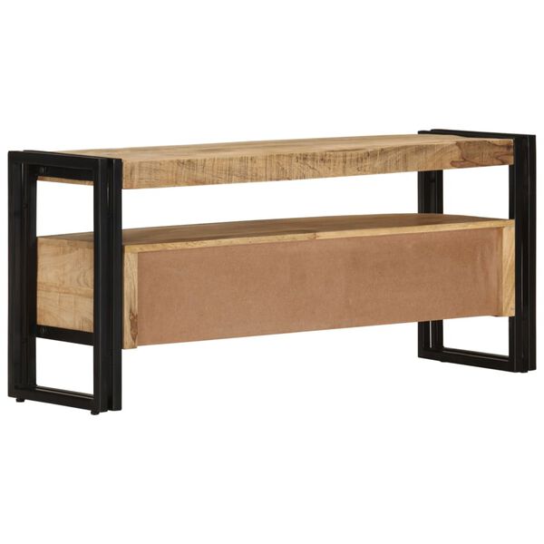 vidaXL Meuble TV 100x30x45 cm Bois de manguier massif
