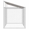 vidaXL Cage pour chien 2 pcs Argent&eacute; 400 x 200 x 258 cm Acier et PE