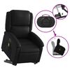 vidaXL Fauteuil inclinable de massage électrique noir similicuir