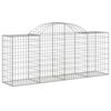 vidaXL Paniers &agrave; gabions arqu&eacute;s 11 pcs 200x50x80/100 cm Fer galvanis&eacute;