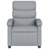 vidaXL Fauteuil inclinable de massage gris clair tissu