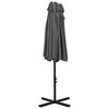 vidaXL Parasol d'ext&eacute;rieur poteau en aluminium 460x270 cm anthracite