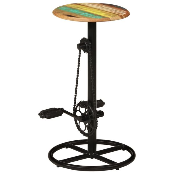 vidaXL Tabourets de bar lot de 2 bois massif de r&eacute;cup&eacute;ration