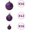 vidaXL Ensemble de boules de Noël 100 pcs Violet