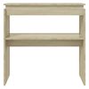 vidaXL Table console ch&ecirc;ne sonoma 80x30x80 cm bois d'ing&eacute;nierie