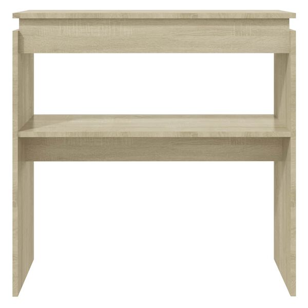 vidaXL Table console ch&ecirc;ne sonoma 80x30x80 cm bois d'ing&eacute;nierie