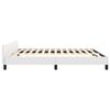 vidaXL Cadre de lit sans matelas blanc queen similicuir