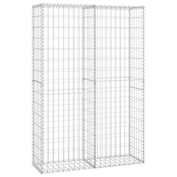 vidaXL Panier de gabion avec couvercle Fil galvanis&eacute; 150x100x30 cm