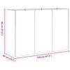 vidaXL Jardini&egrave;re rouill&eacute; 120x40x80 cm acier inoxydable