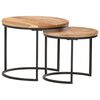 vidaXL Tables gigognes 2 pcs Bois d'acacia massif