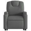 vidaXL Fauteuil inclinable de massage &eacute;lectrique gris fonc&eacute; tissu