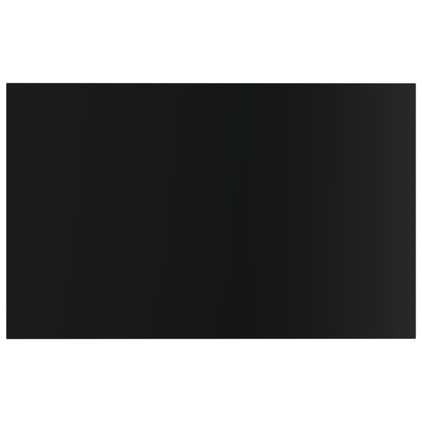 vidaXL Panneaux de biblioth&egrave;que 8 pcs noir brillant bois d&rsquo;ing&eacute;nierie