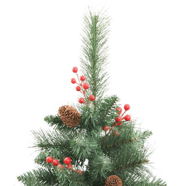 vidaXL Sapin de No&euml;l artificiel avec pommes de pin et baies 240 cm