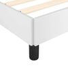 vidaXL Cadre de lit sans matelas blanc California similicuir