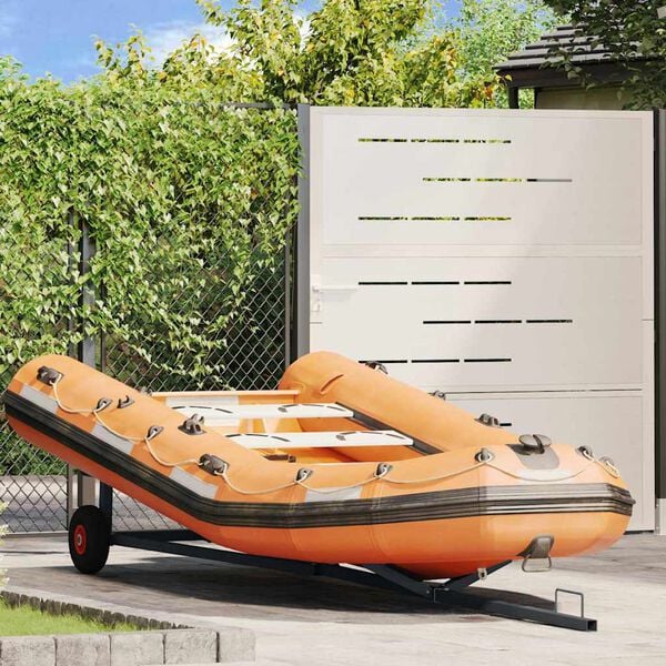 vidaXL Remorque de bateau Argent&eacute; 302 x 107 x 42 cm Acier