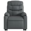 vidaXL Fauteuil inclinable de massage électrique gris similicuir