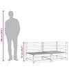 vidaXL Canap&eacute; de jardin 2 places cire marron bois pin massif