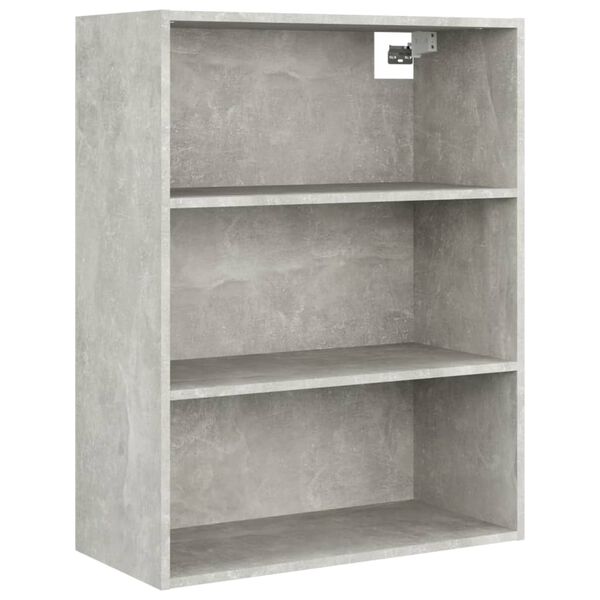 vidaXL Armoire murale suspendue Gris b&eacute;ton 69,5x32,5x90 cm