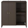 vidaXL Armoire de rangement avec porte Marron 100 x 36 x 102 cm Rotin