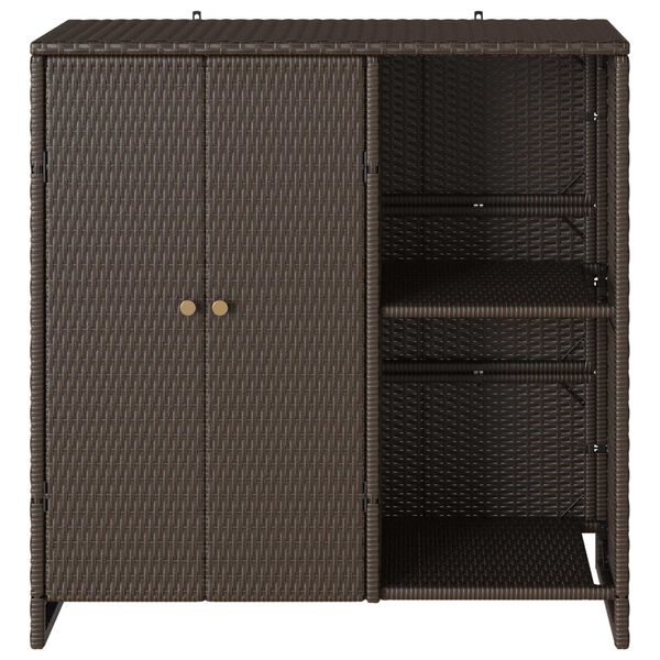 vidaXL Armoire de rangement avec porte Marron 100 x 36 x 102 cm Rotin