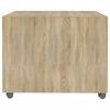 vidaXL Table basse ch&ecirc;ne sonoma 55x55x40 cm bois d'ing&eacute;nierie