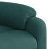vidaXL Fauteuil inclinable de massage vert foncé tissu