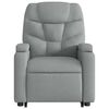 vidaXL Fauteuil inclinable de massage électrique gris clair tissu